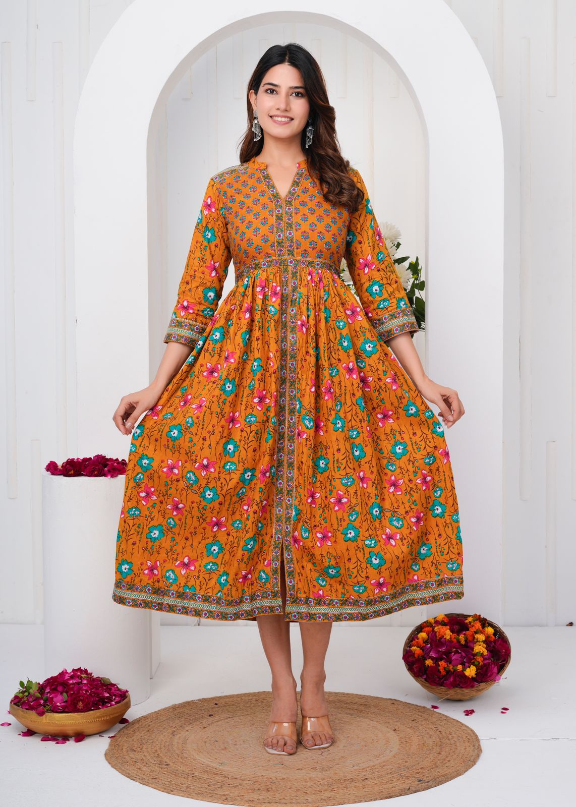 cotton printed top / dress