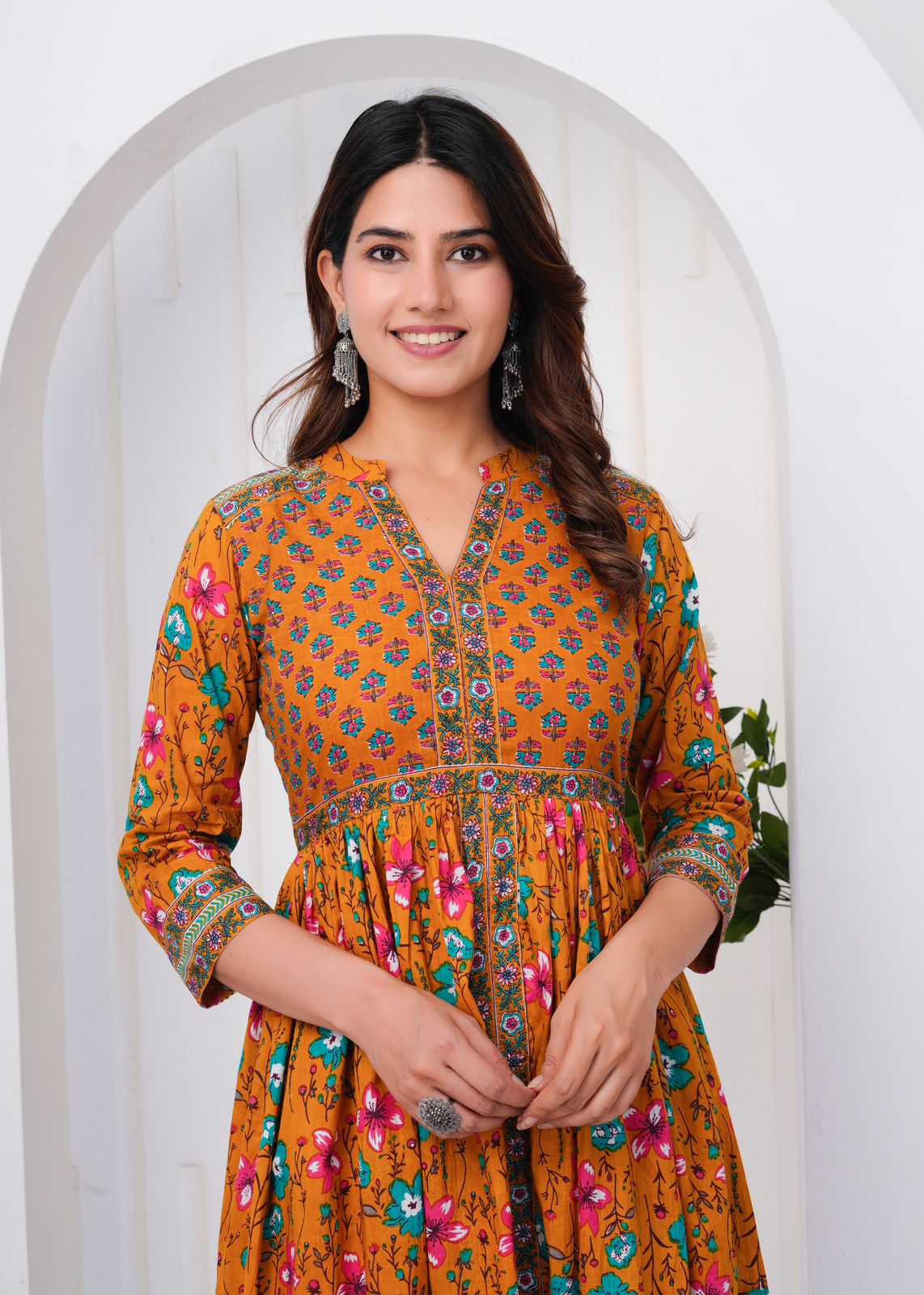 cotton printed dress