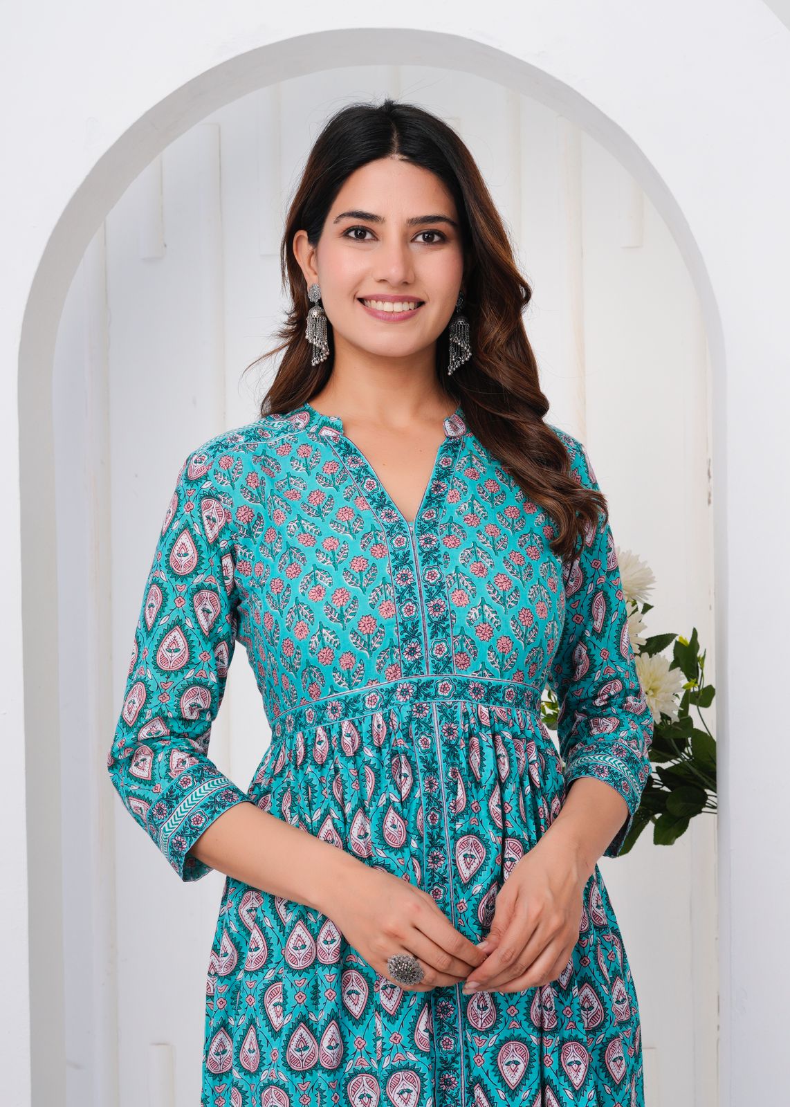 cotton printed top / dress