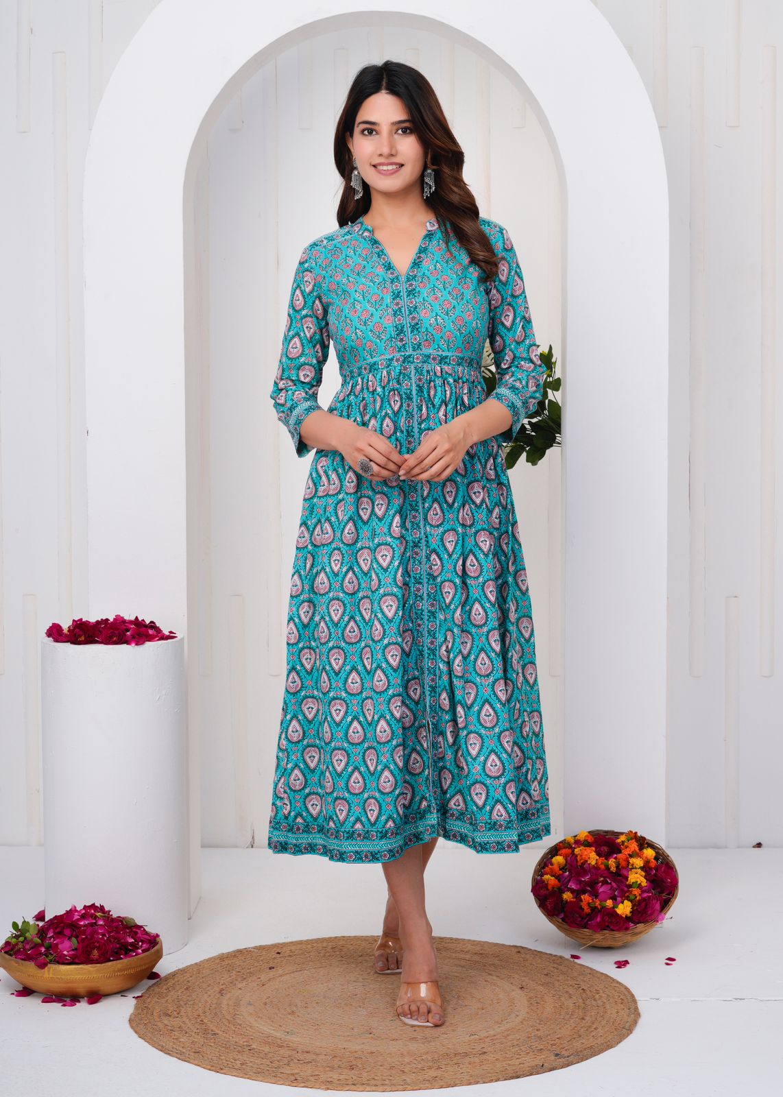cotton printed top / dress