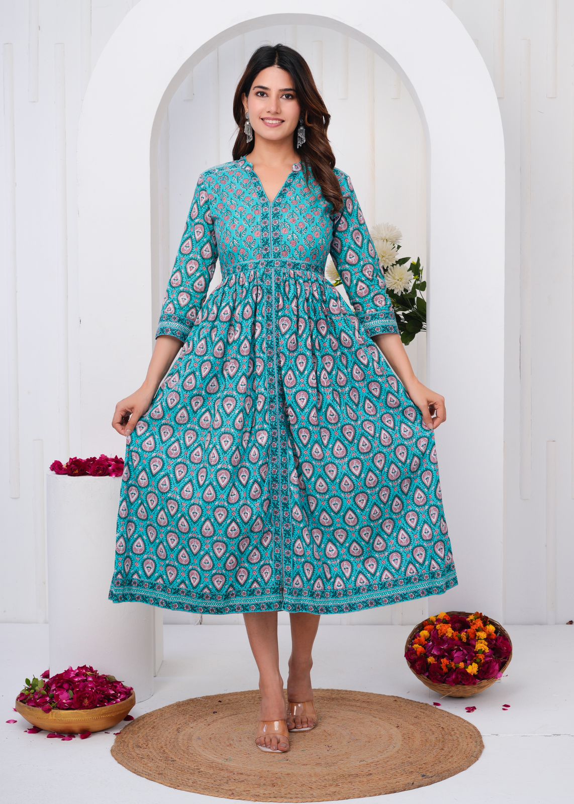 cotton printed top / dress