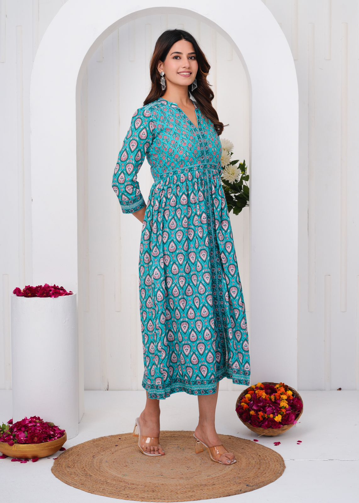 cotton printed top / dress