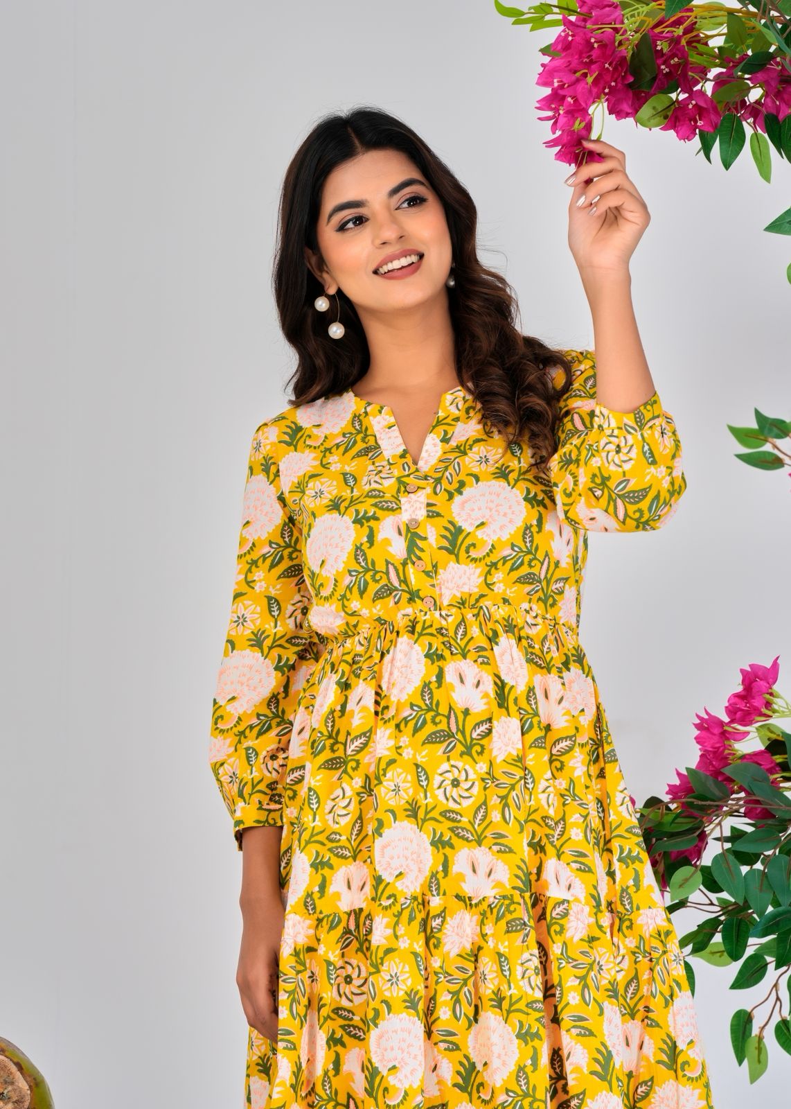 Yellow Aura Cotton Dress