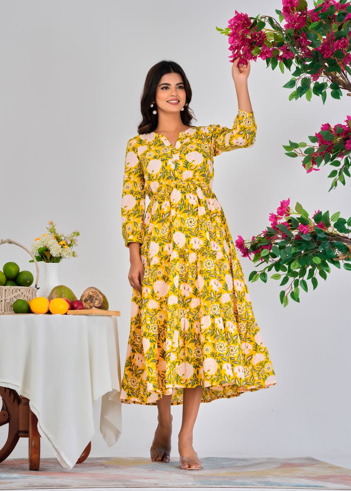 Yellow Aura Cotton Dress
