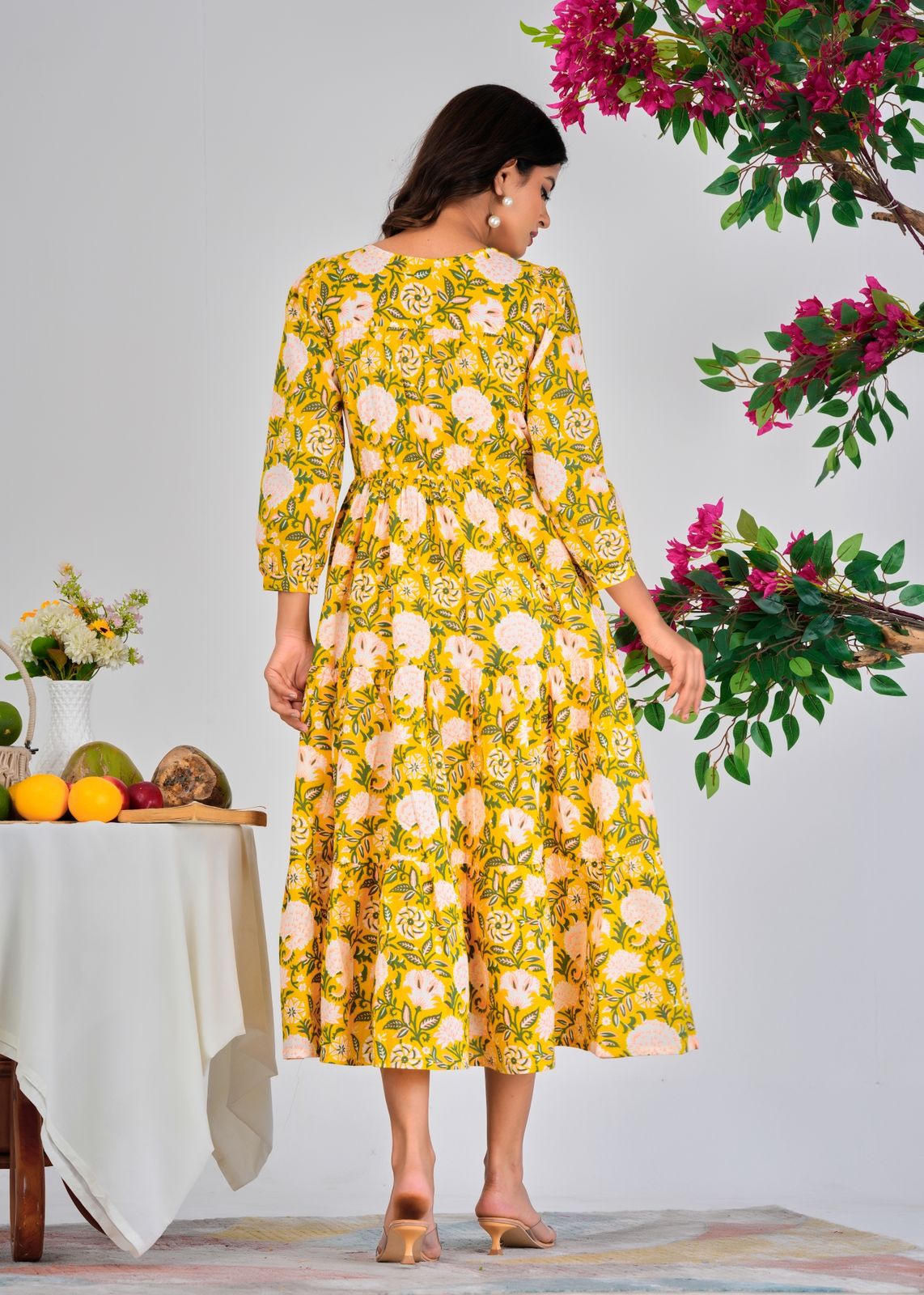 Yellow Aura Cotton Dress