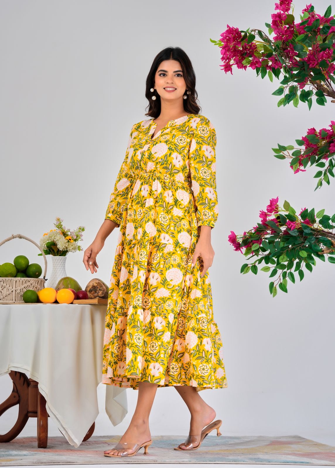 Yellow Aura Cotton Dress