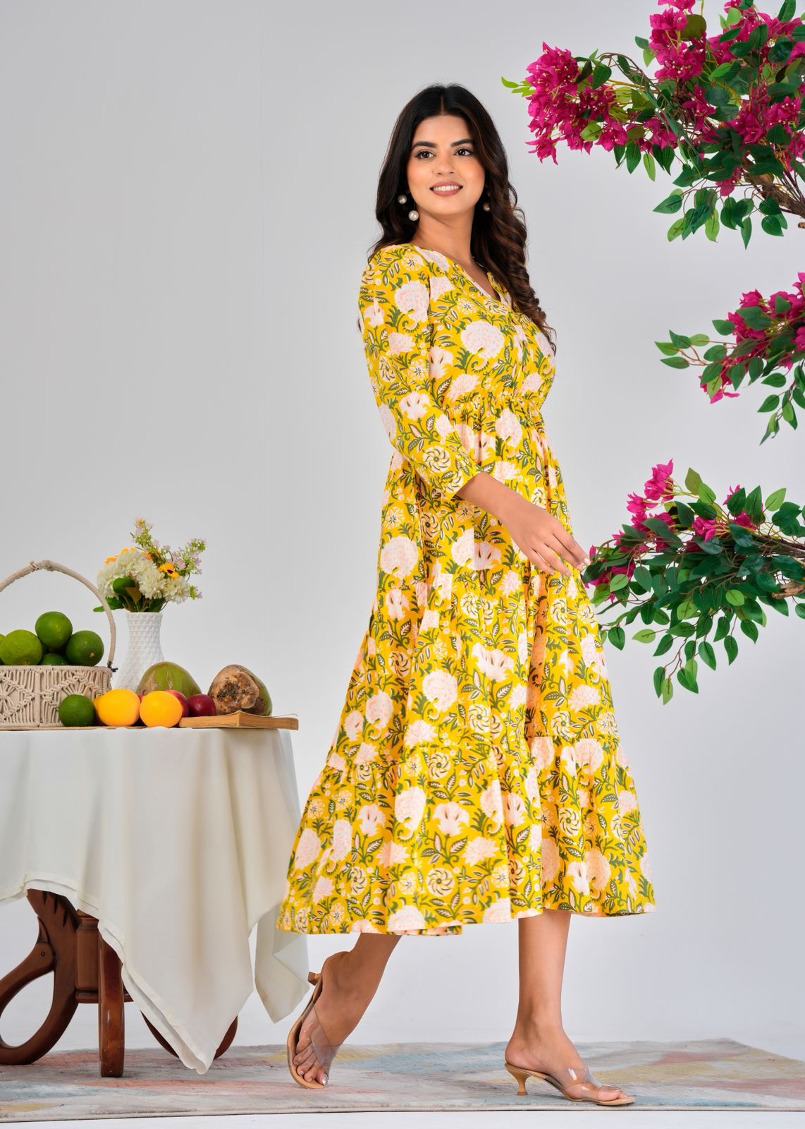 Yellow Aura Cotton Dress