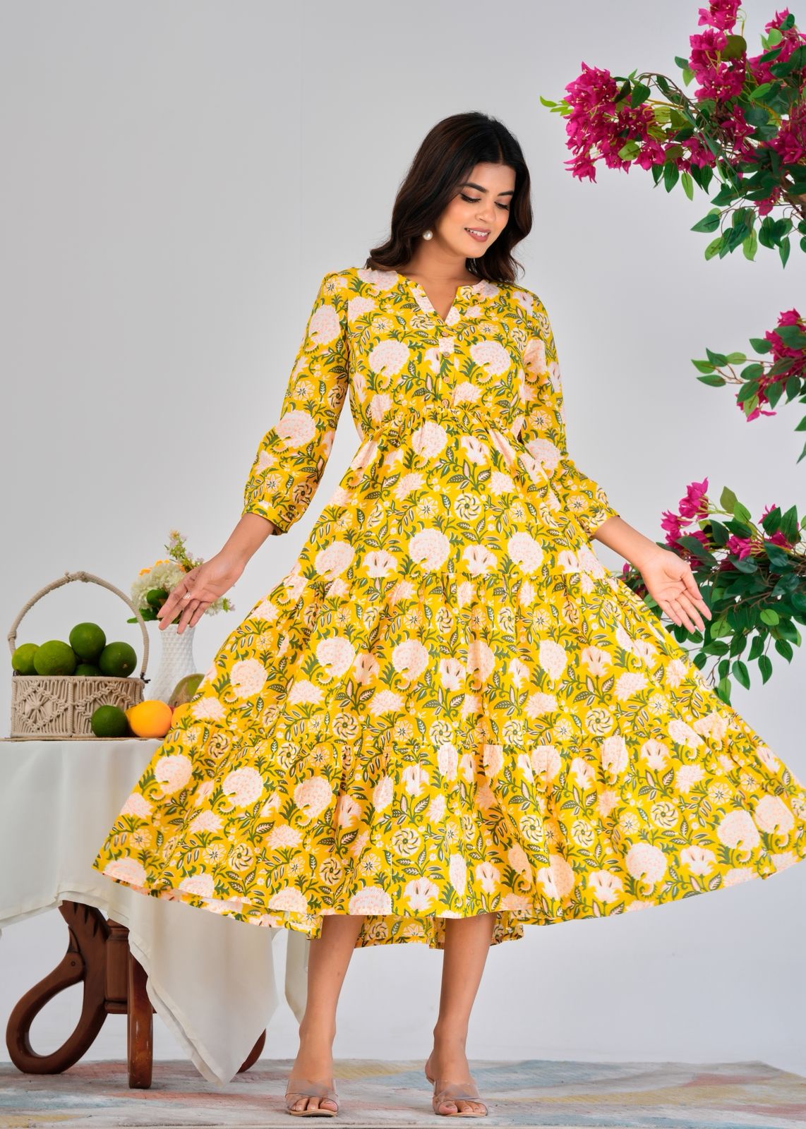 Yellow Aura Cotton Dress