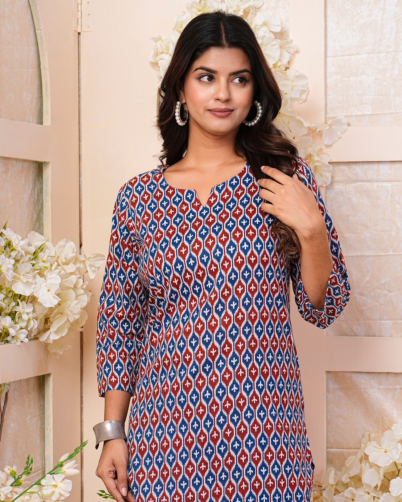 cotton printed night suit set