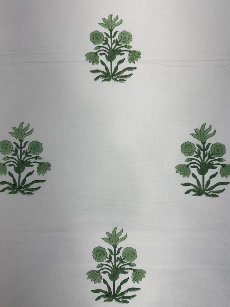 Percale Cotton Pastel Panna Double Bedsheet