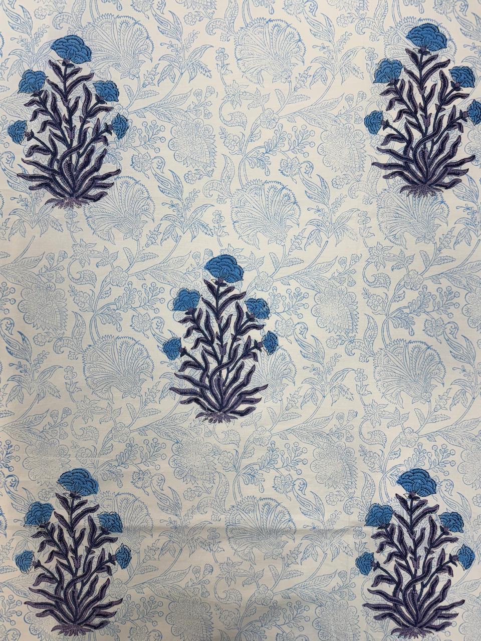 Percale Cotton Neel Boota Double Bedsheet
