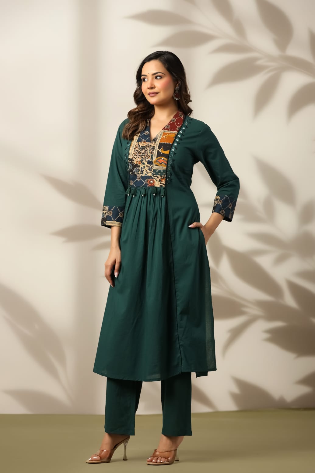 Green Heritage Patch Cotton Suit