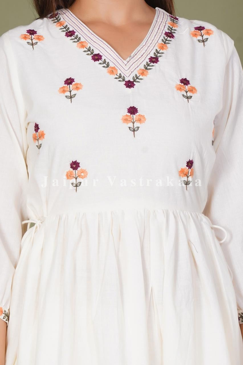hand block printed kurta set with dupatta