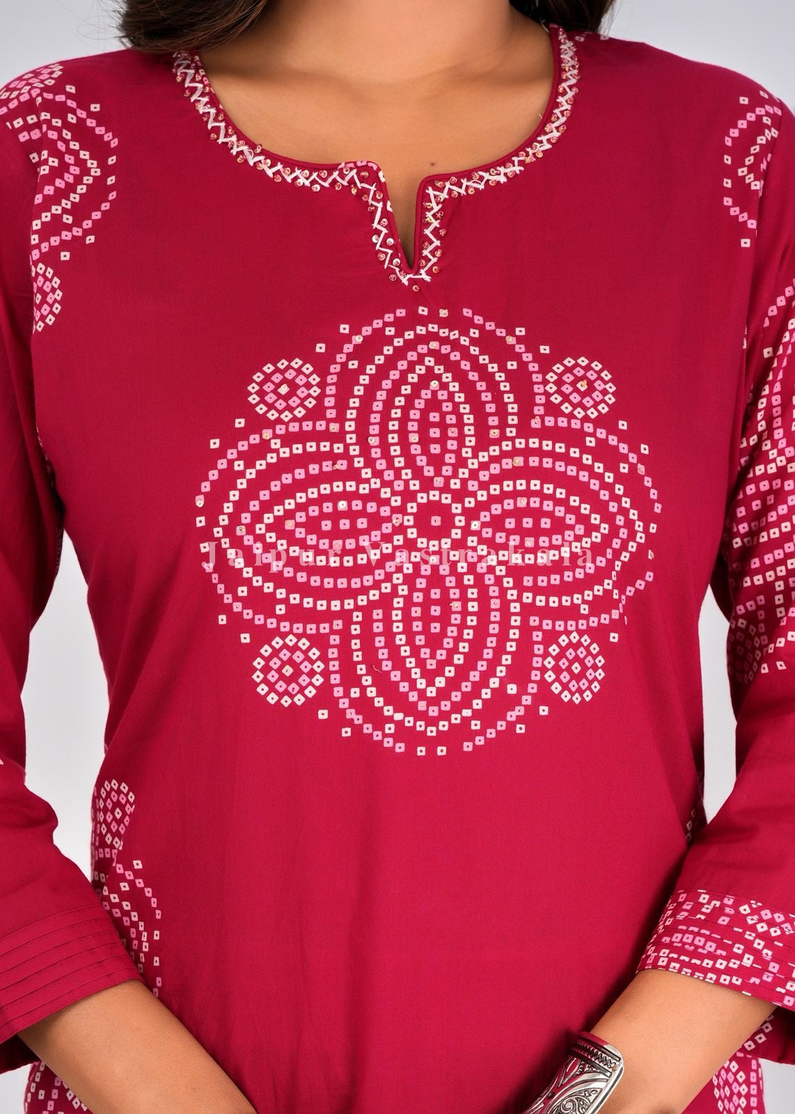 Gulabi Heritage Cotton Dupatta Set