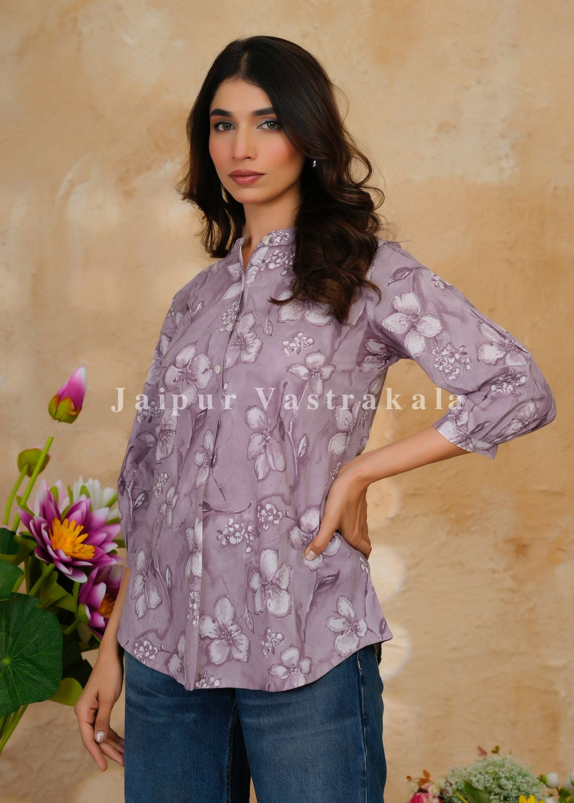 Purple Aura Cotton Top