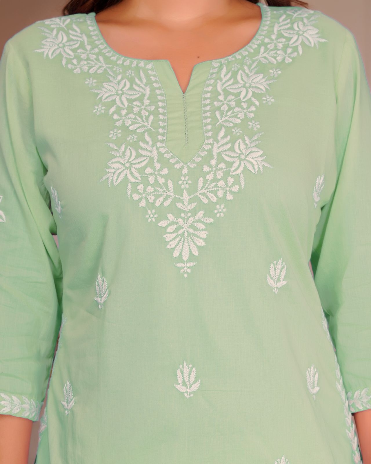Embroidery Mul Cotton Top