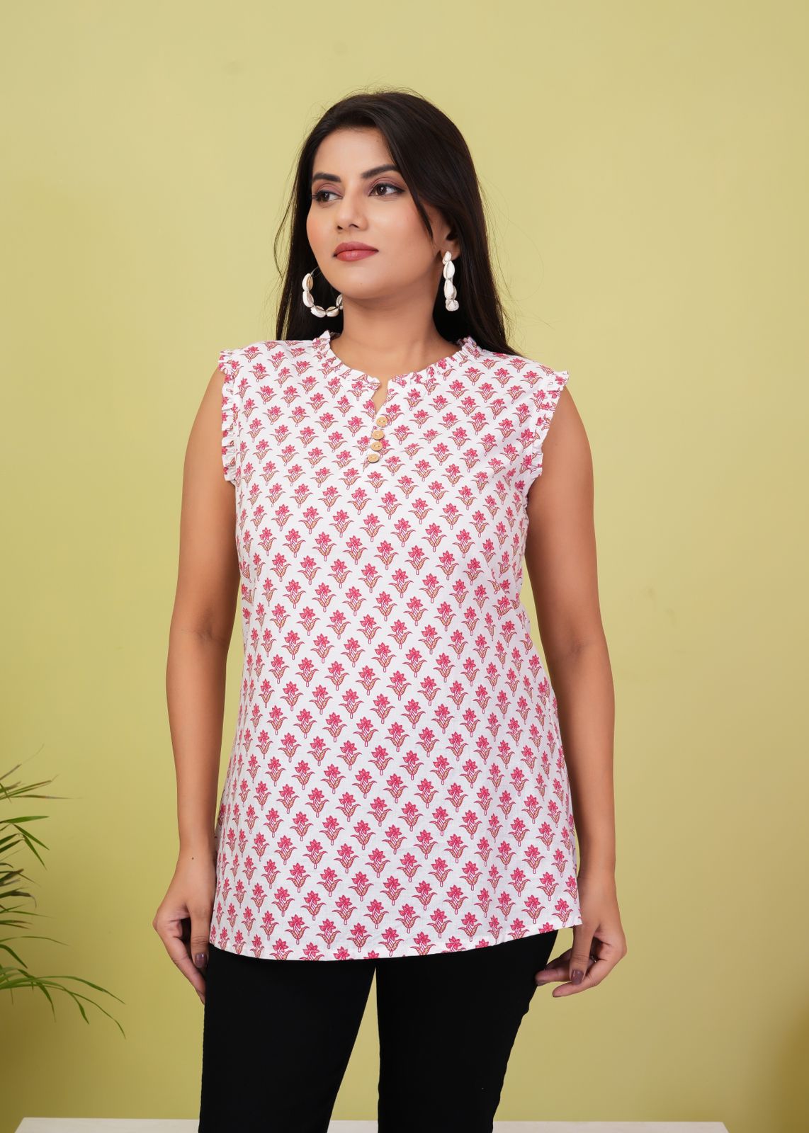 cotton printed top / dress