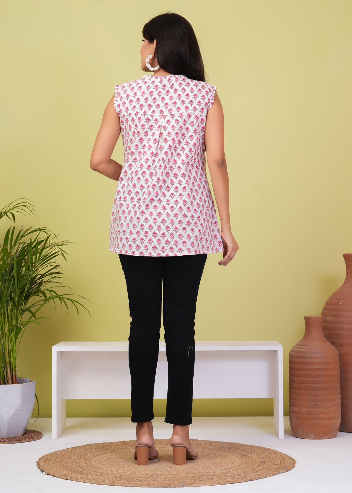 cotton printed top / dress