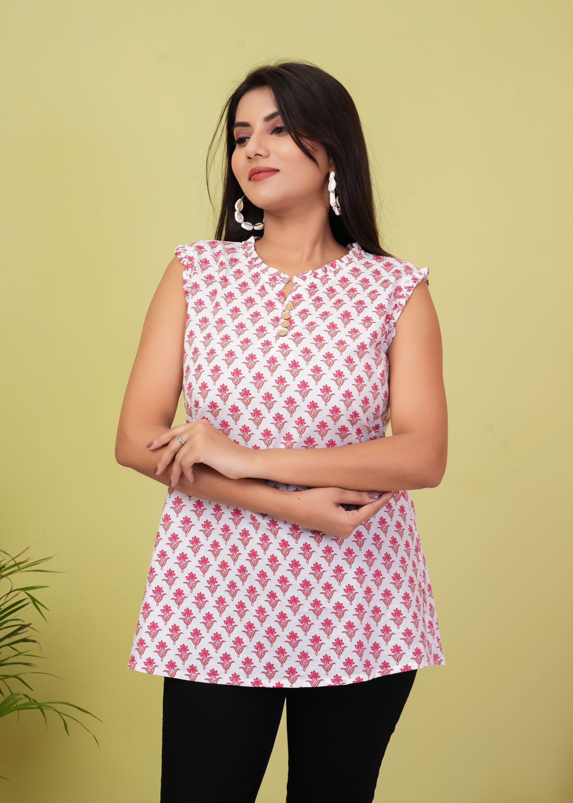 cotton printed top / dress