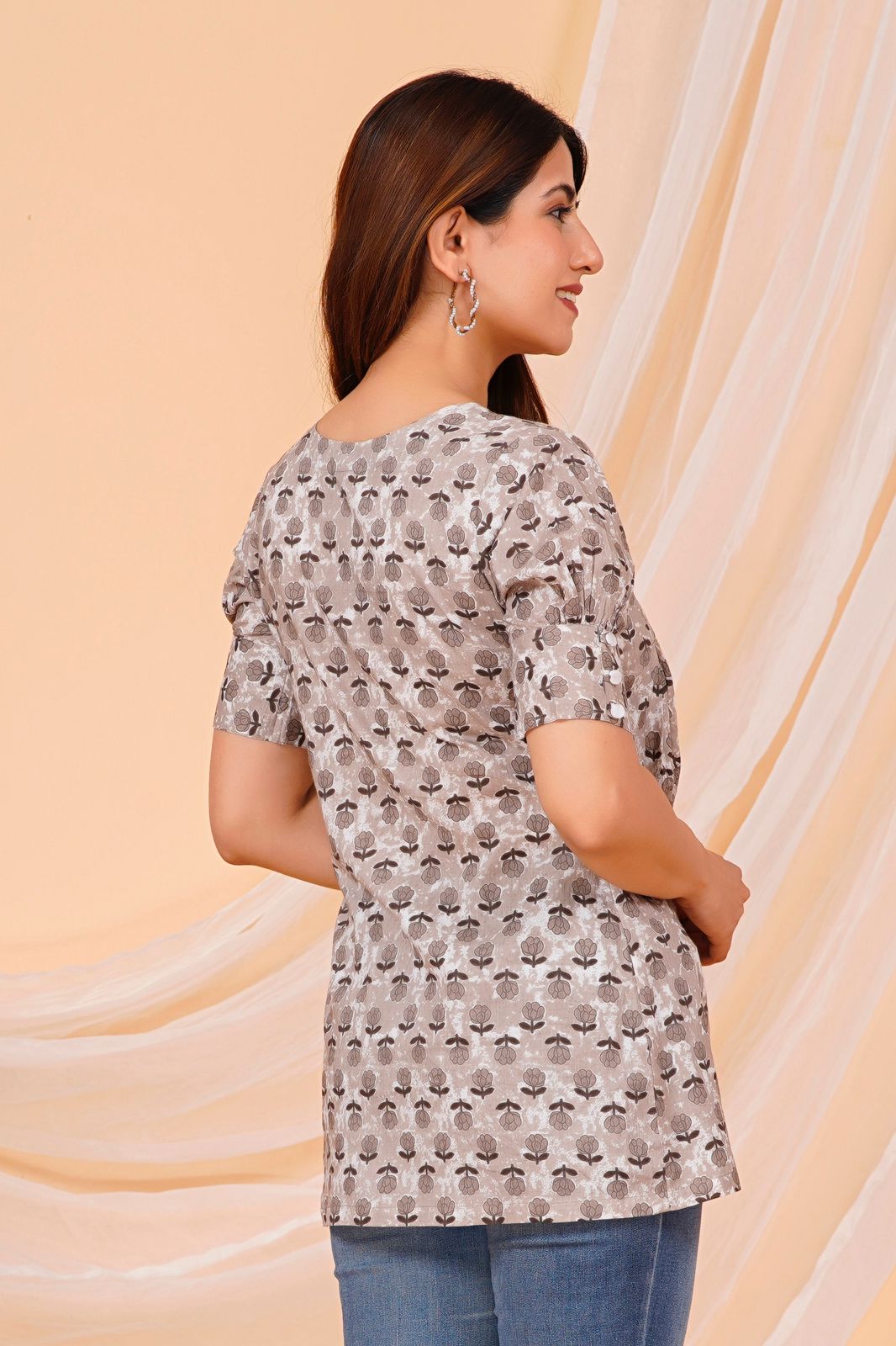 cotton printed top / dress