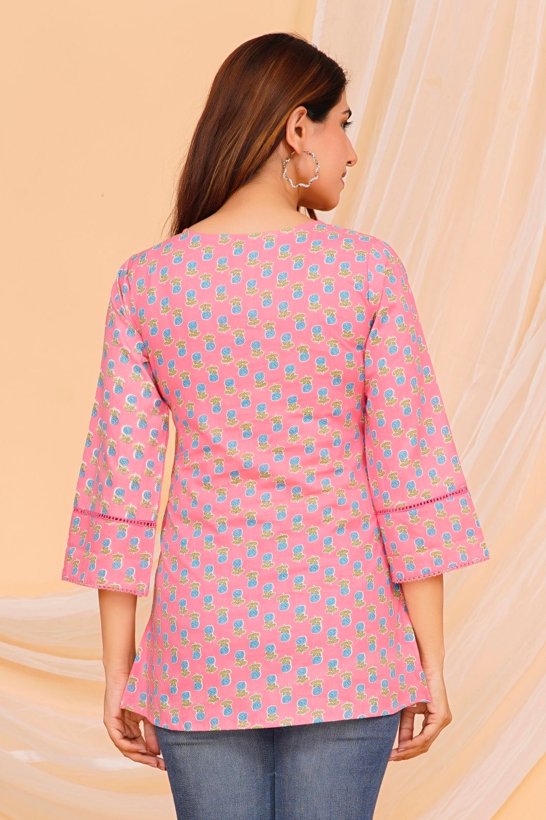 cotton printed top / dress