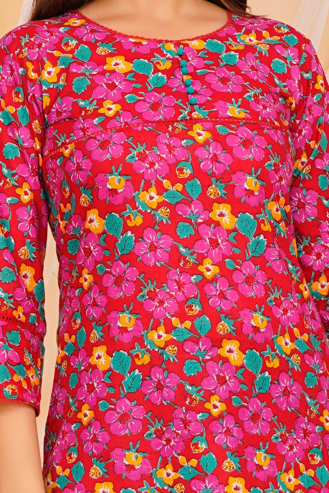cotton printed top / dress