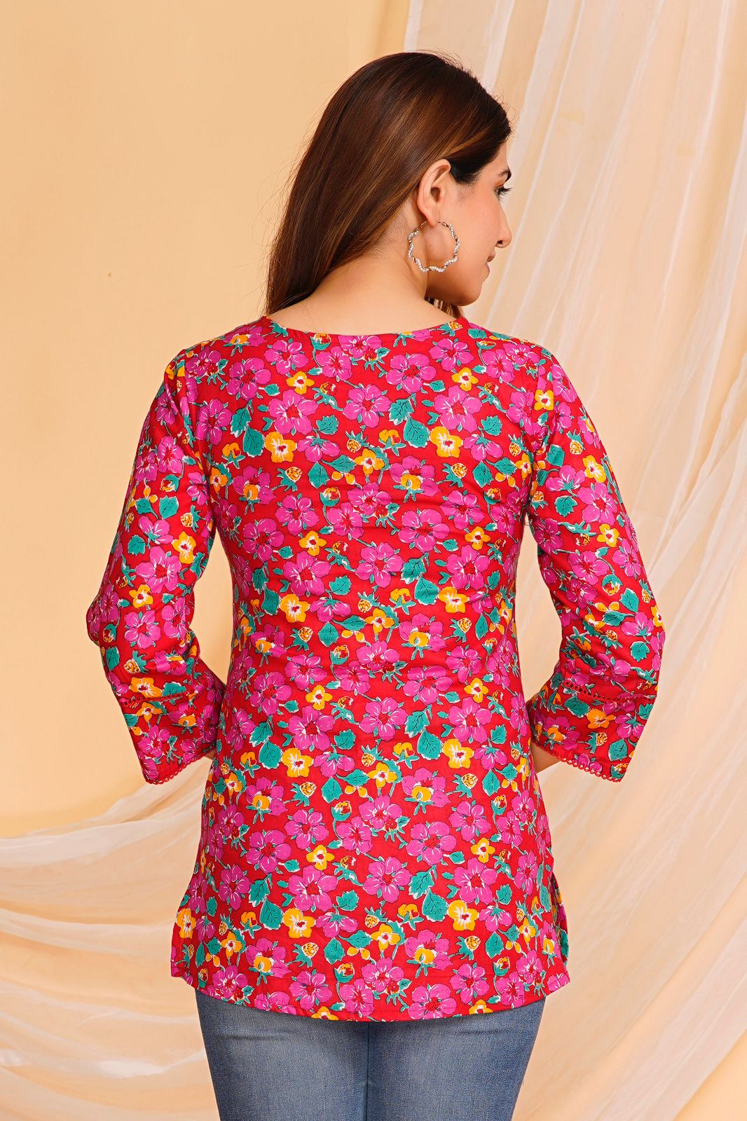 cotton printed top / dress