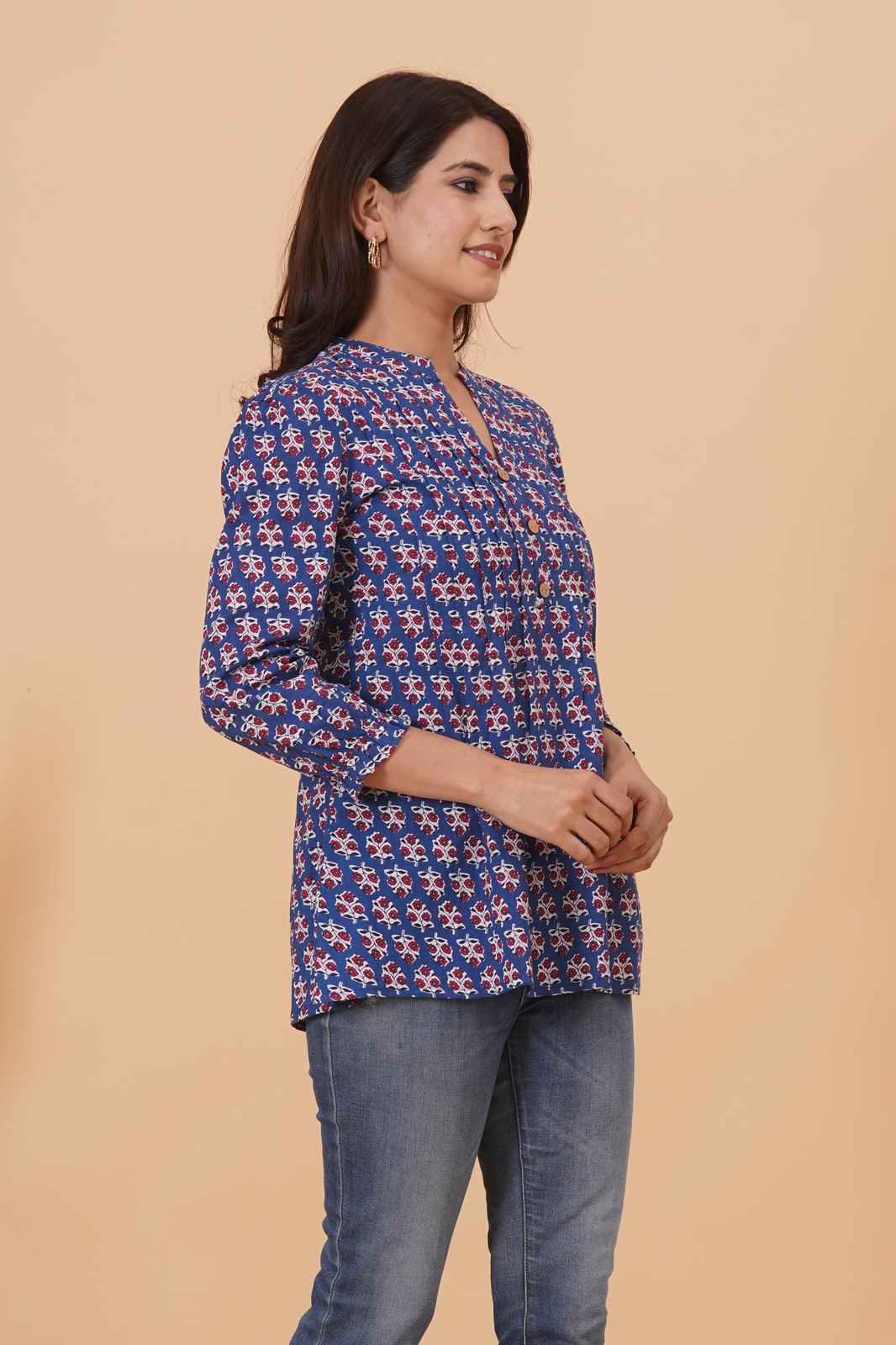 cotton printed top / dress