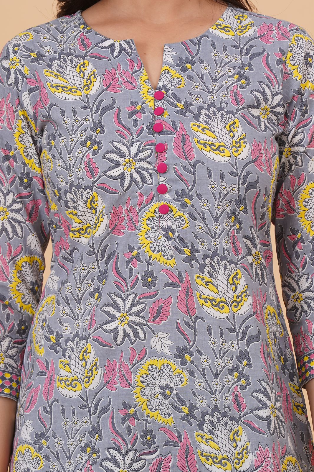 cotton printed top / dress