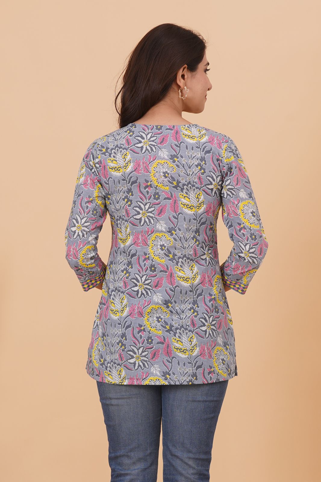 cotton printed top / dress