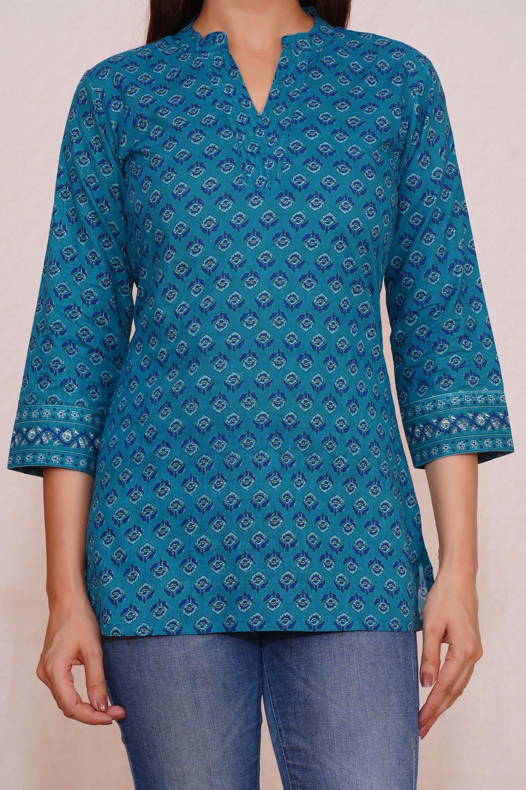 cotton printed top / dress