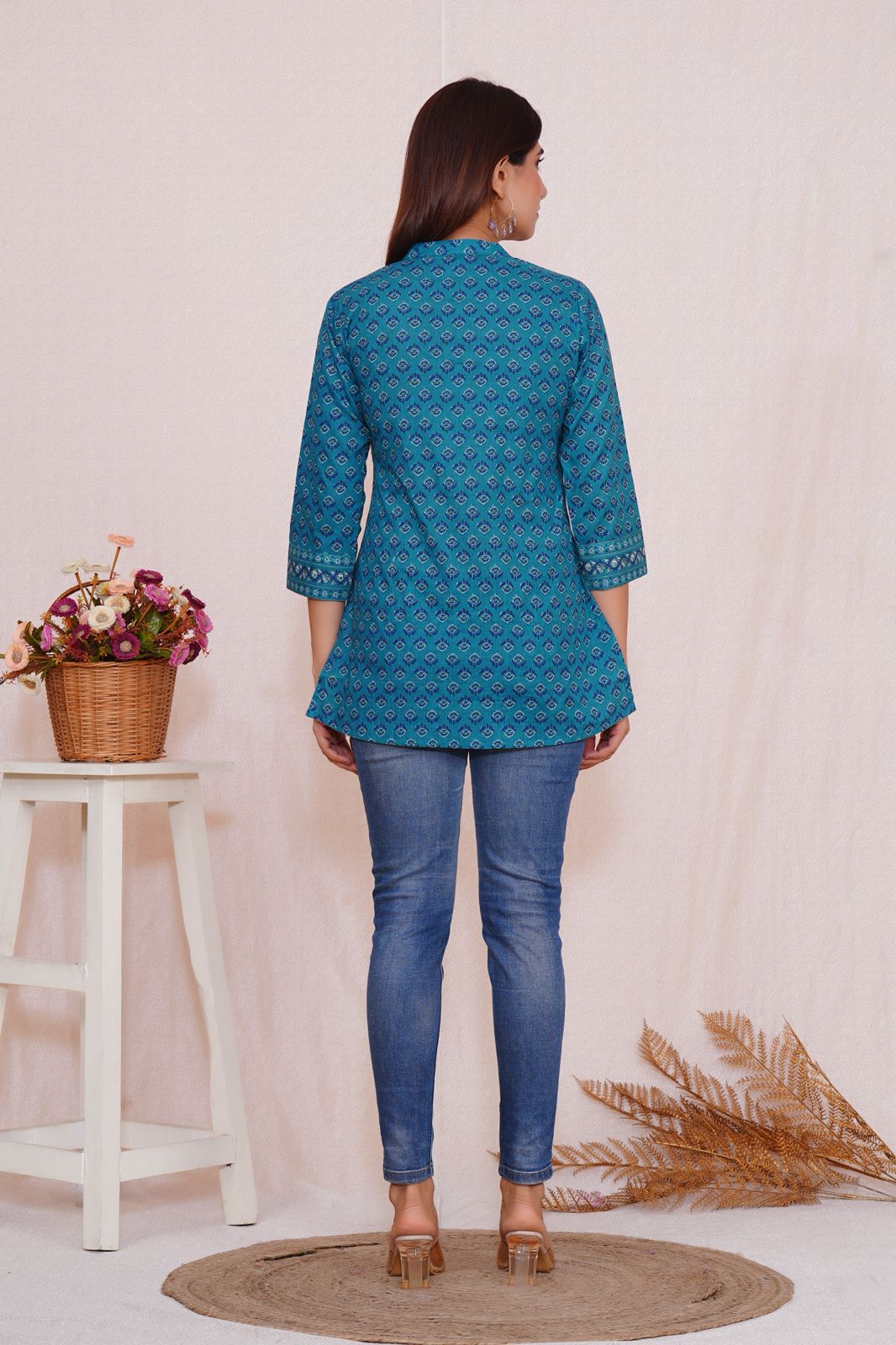 cotton printed top / dress
