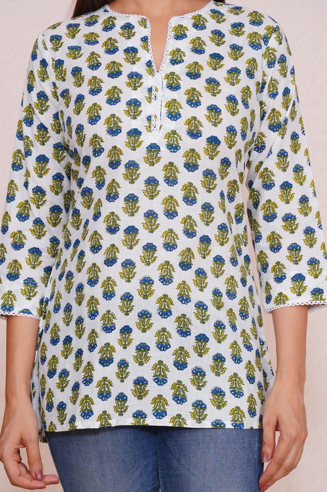 cotton printed top / dress