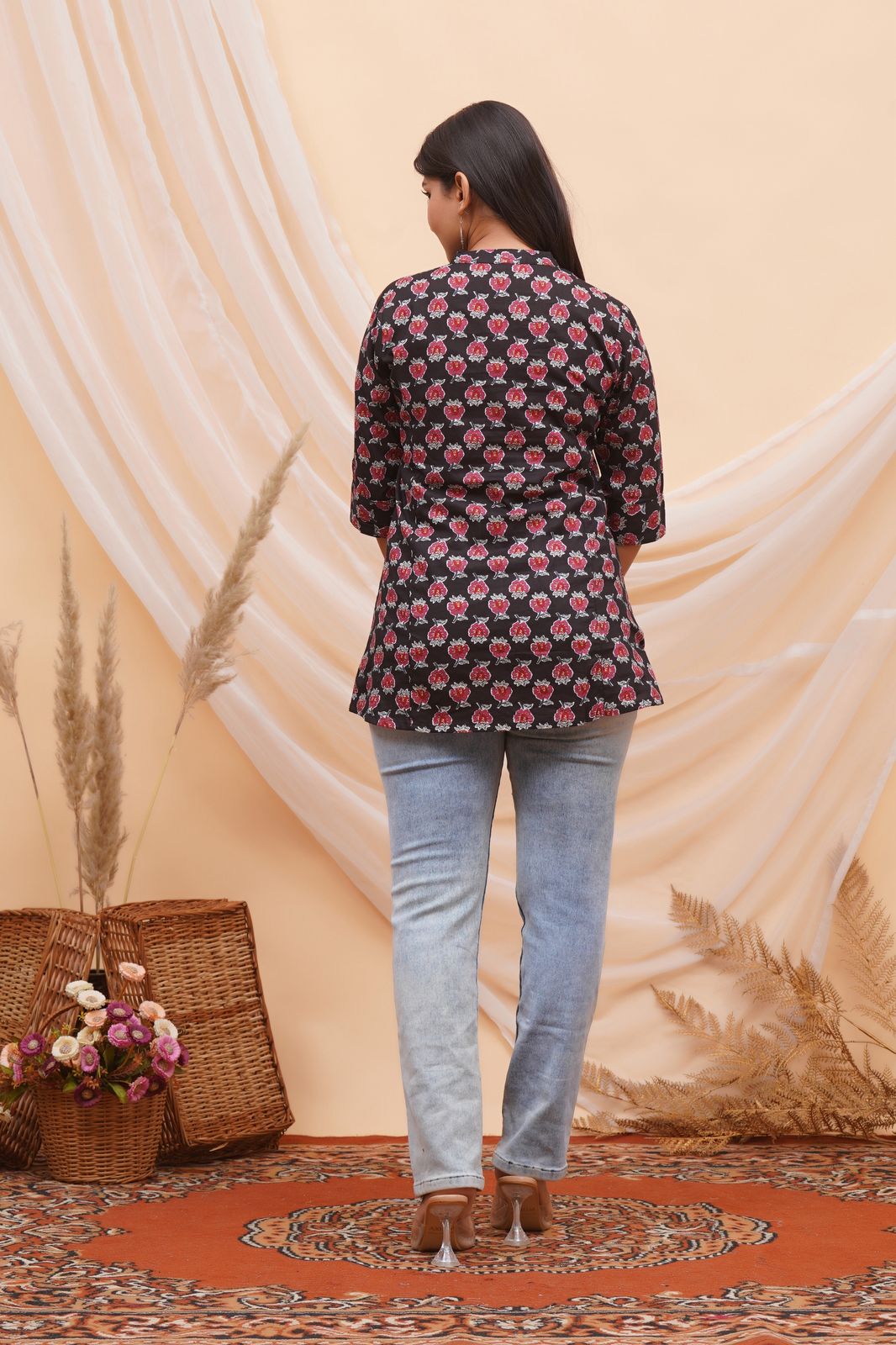 cotton printed top / dress