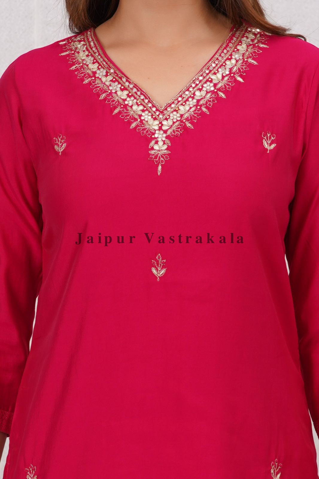 muslin silk suit