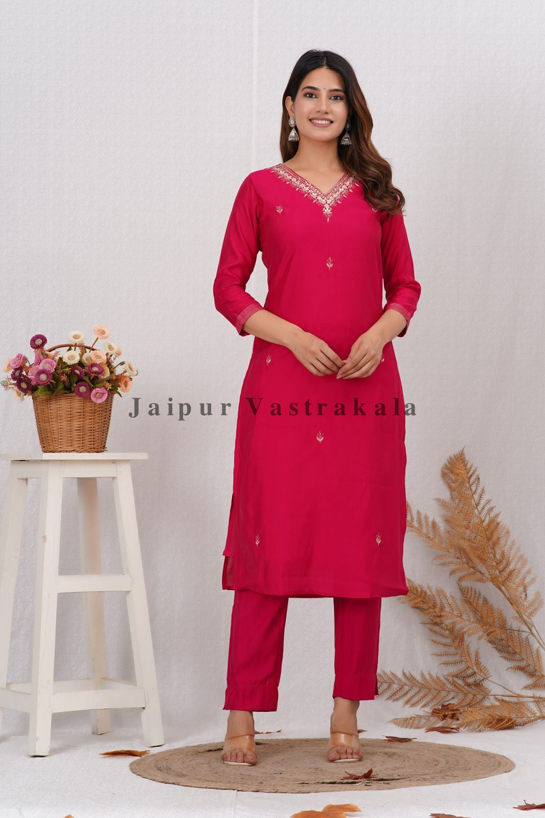 muslin silk suit