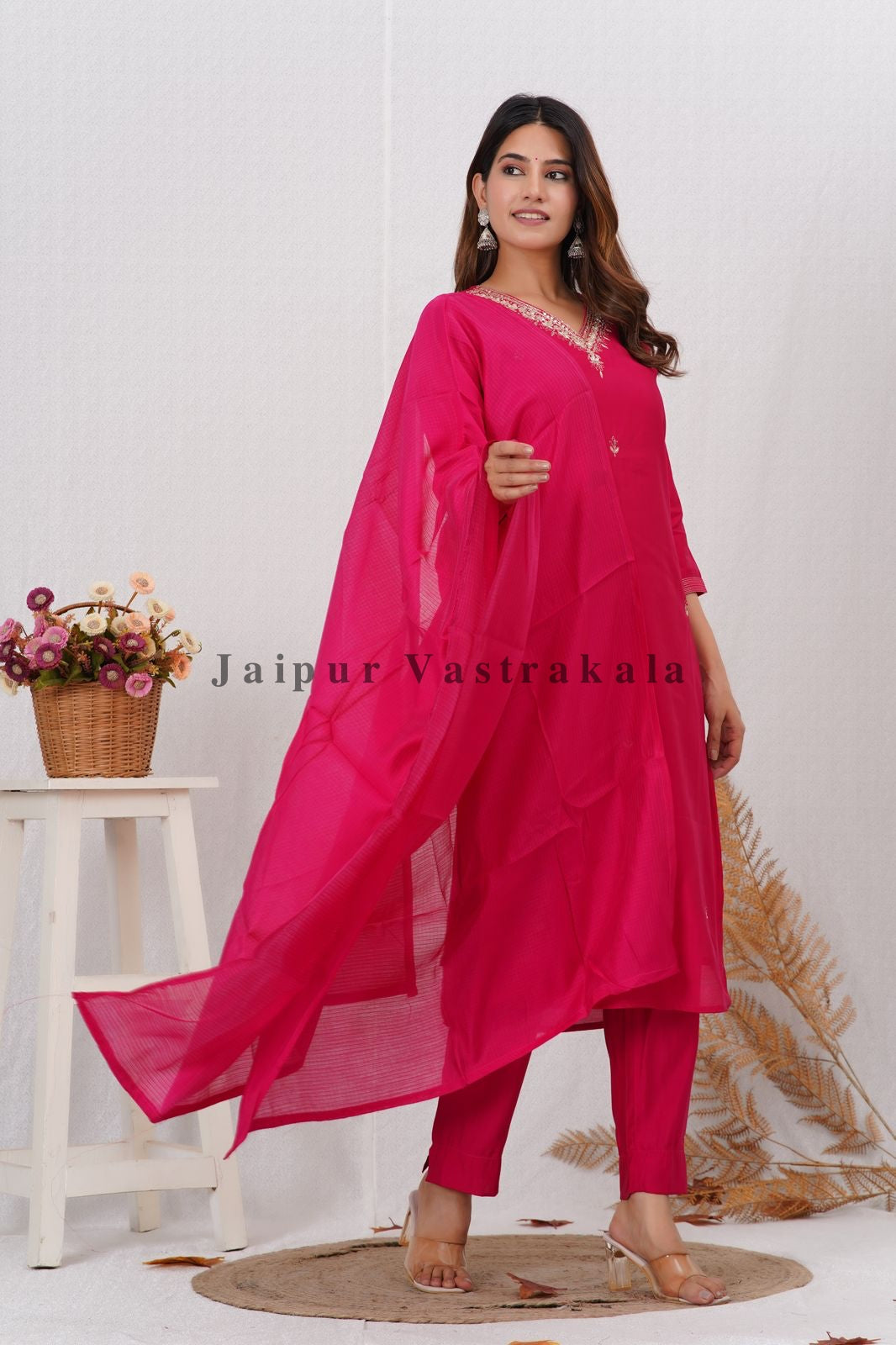 muslin silk suit