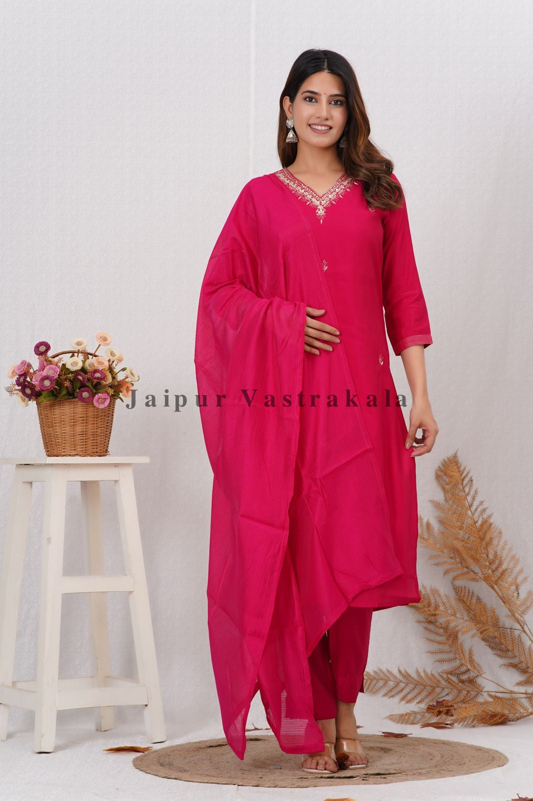 muslin silk suit