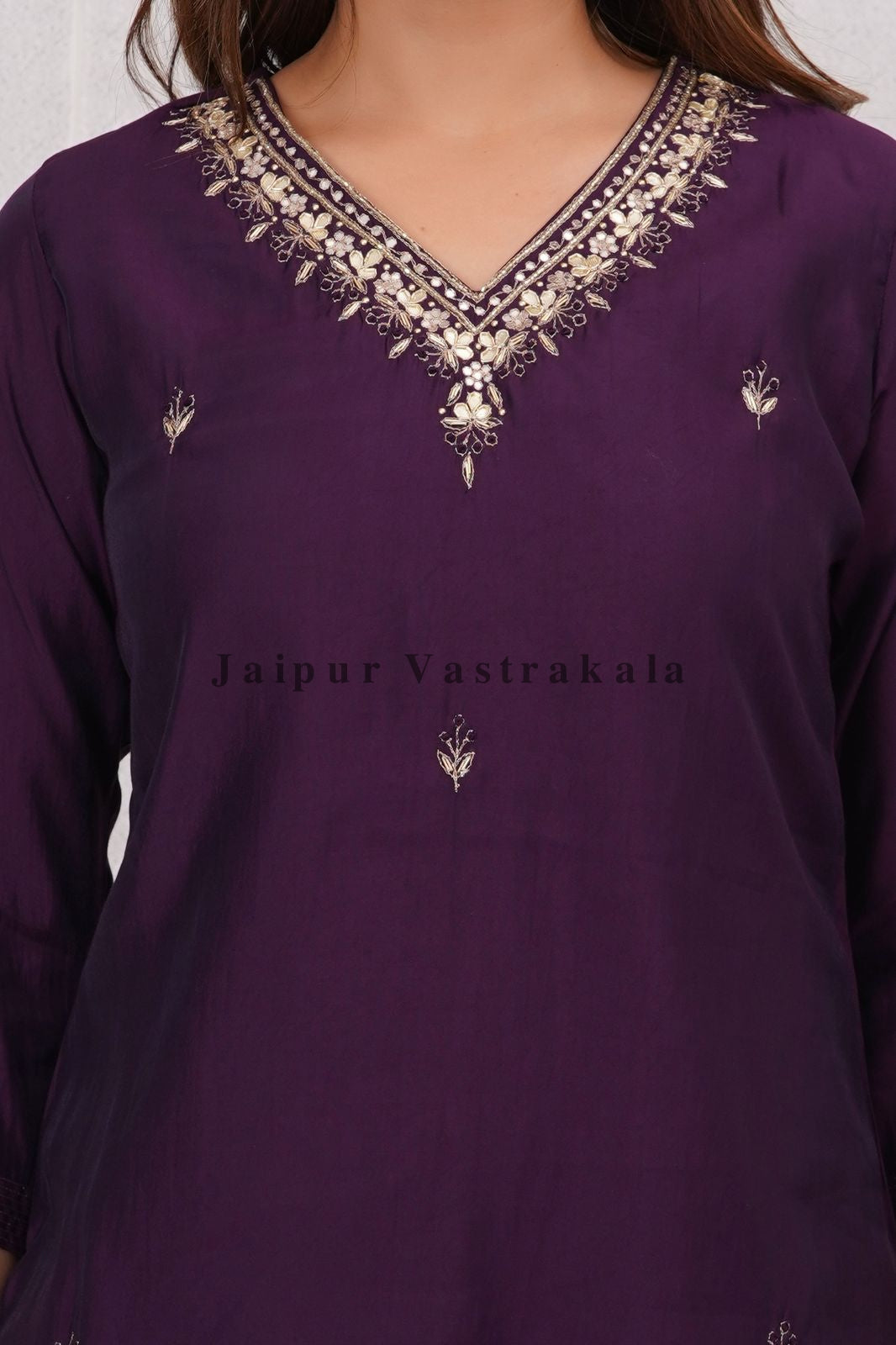 muslin silk suit
