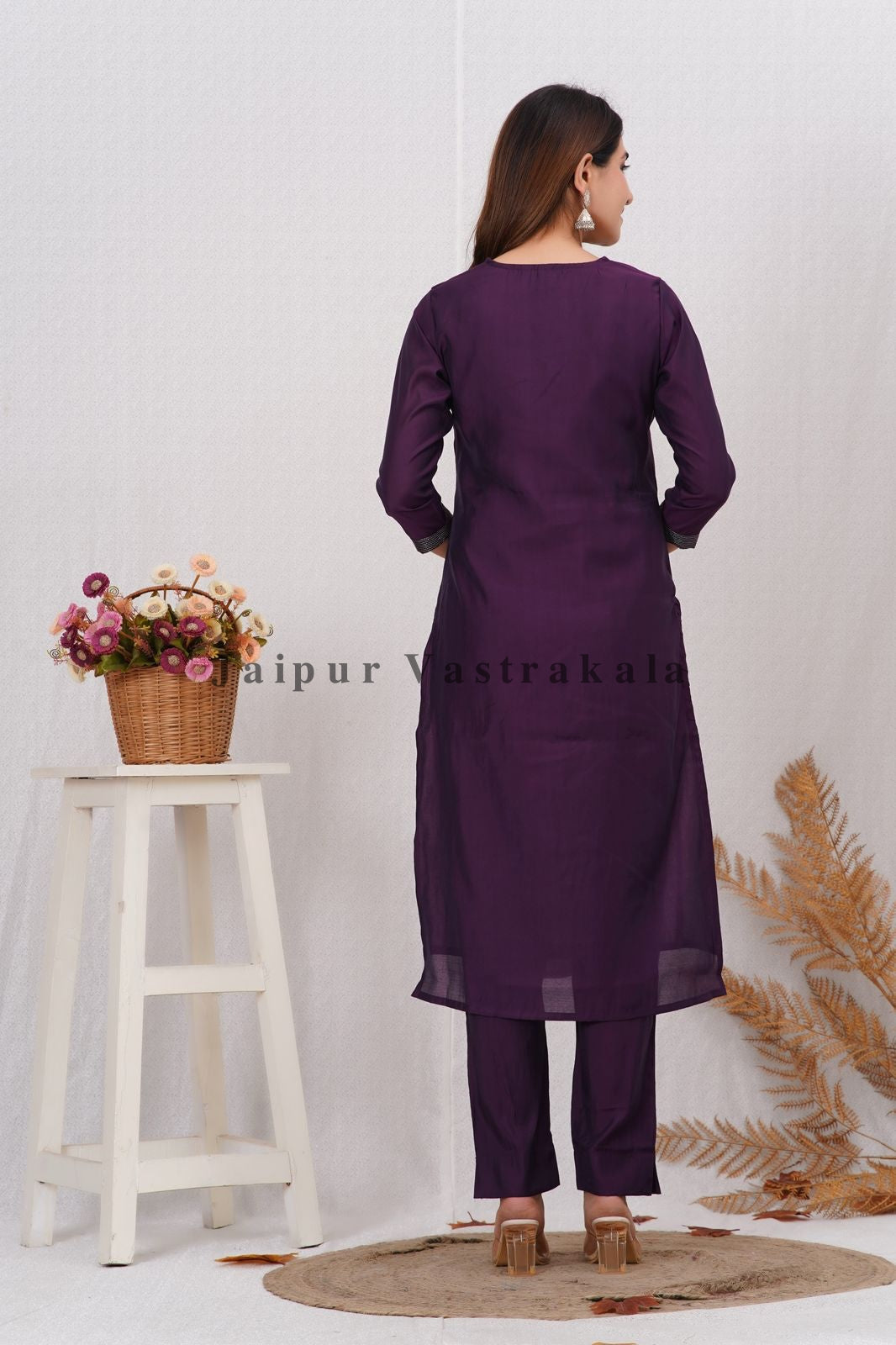 muslin silk suit