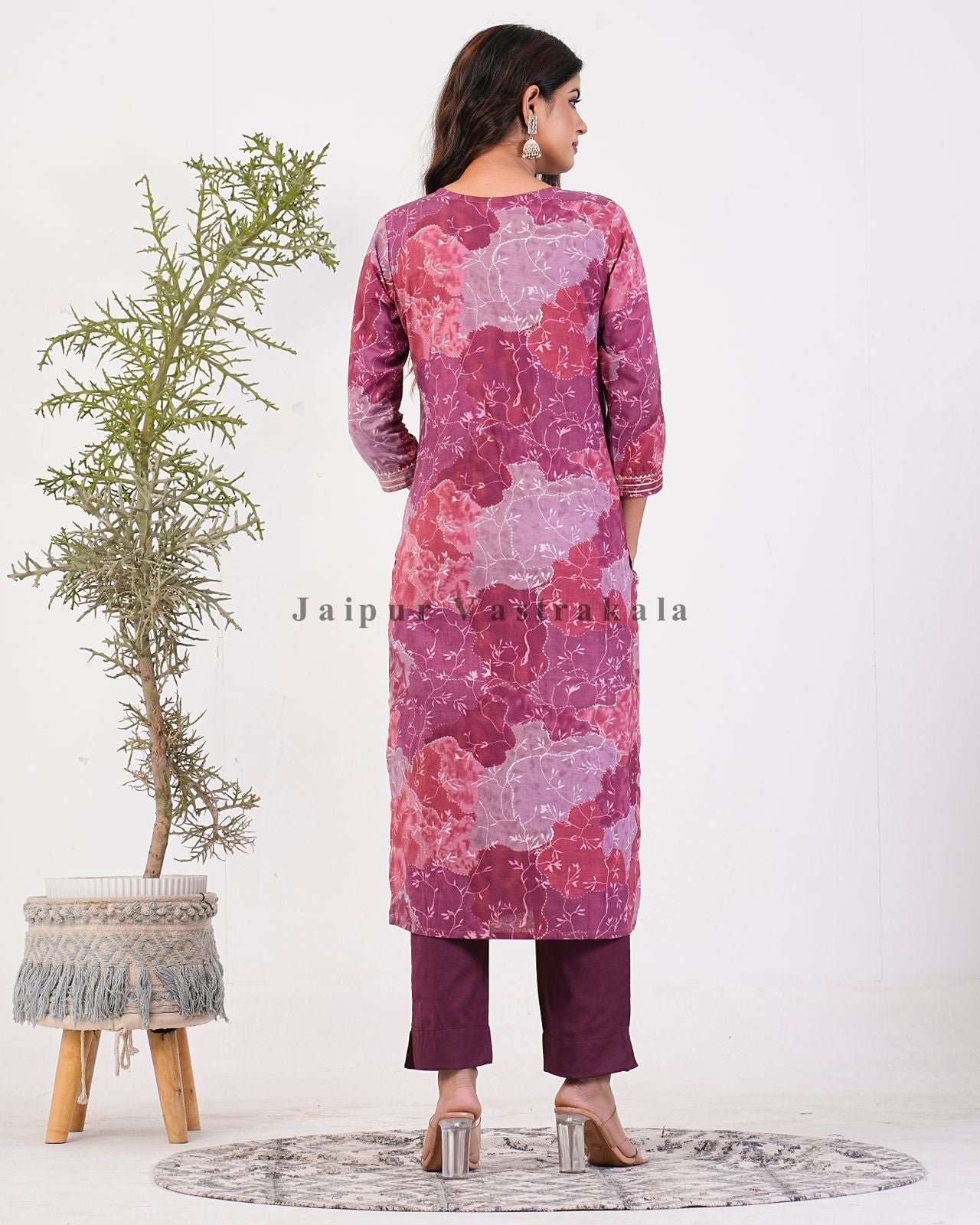 Maroon Palette Kota Doriya Dupatta Suit