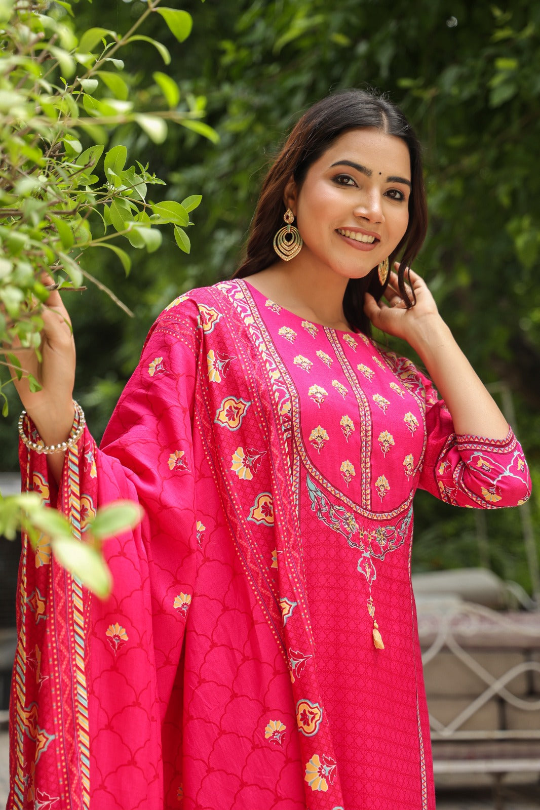 Pink Petal Dream Muslin Silk Suit