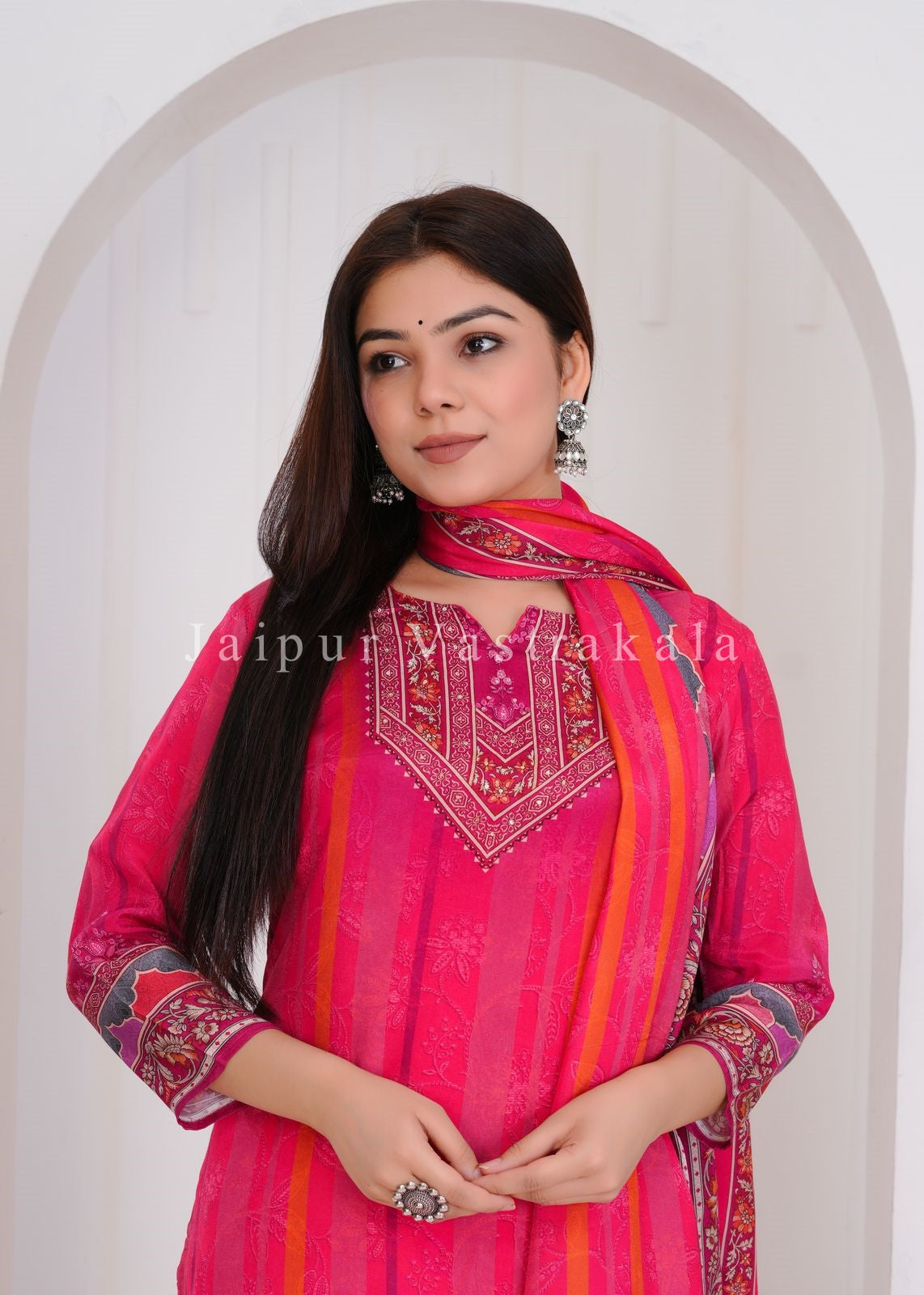 muslin silk suit