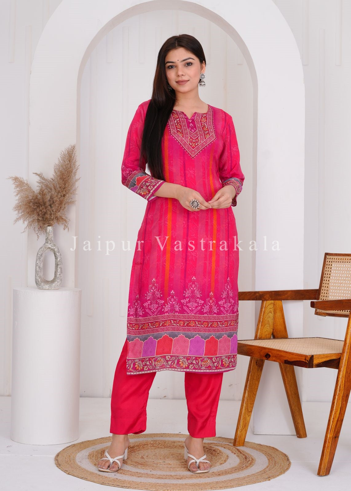 muslin silk suit