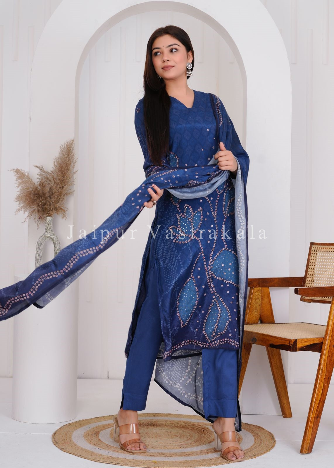 muslin silk suit