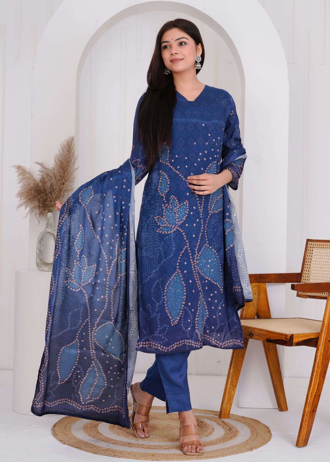 muslin silk suit