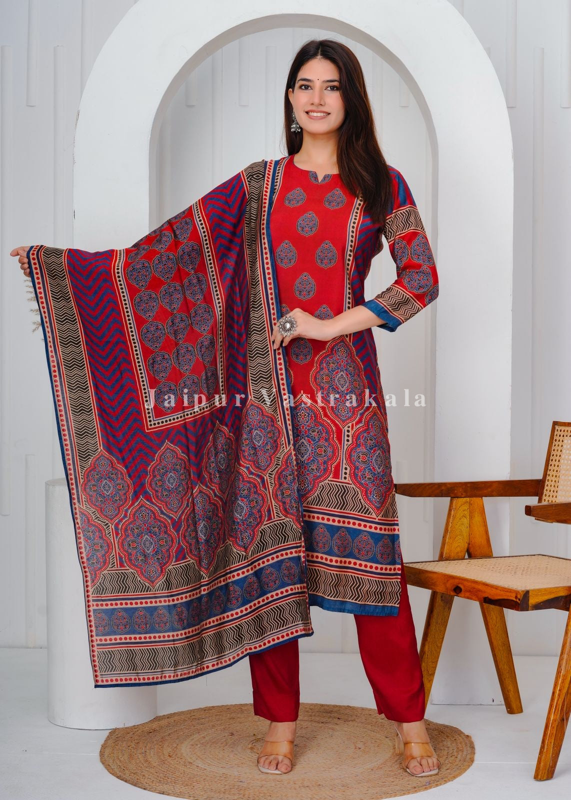 muslin silk suit