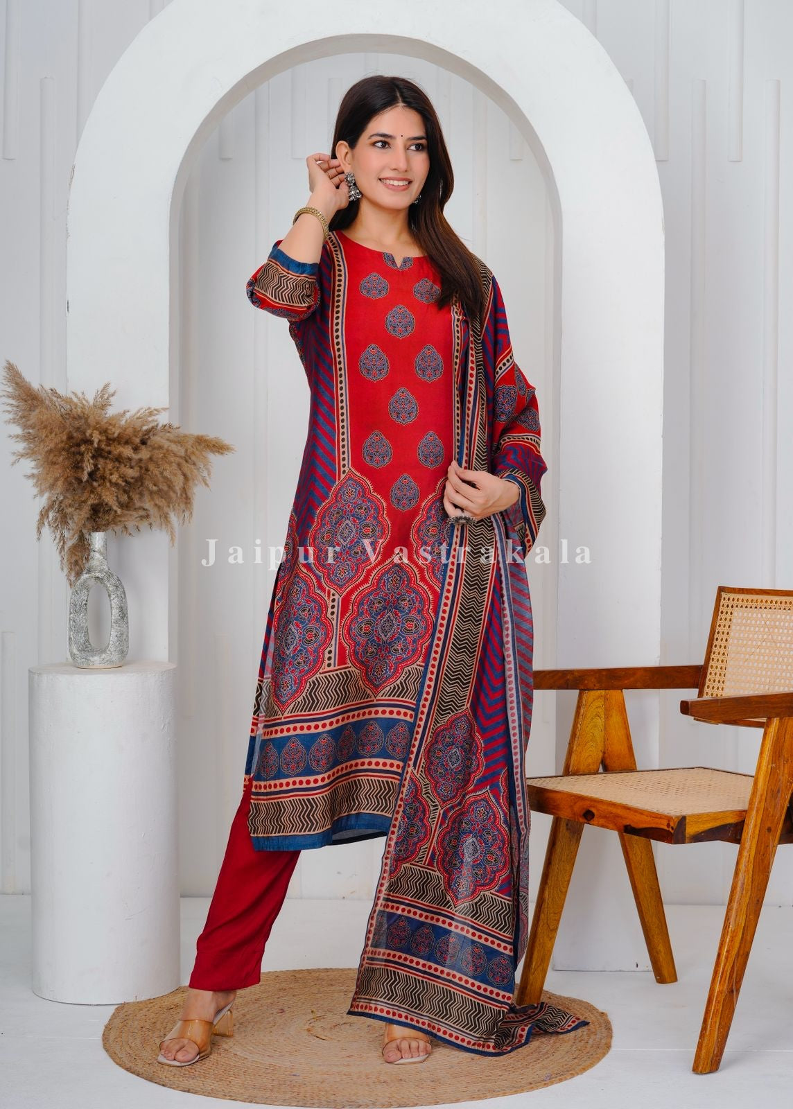 muslin silk suit