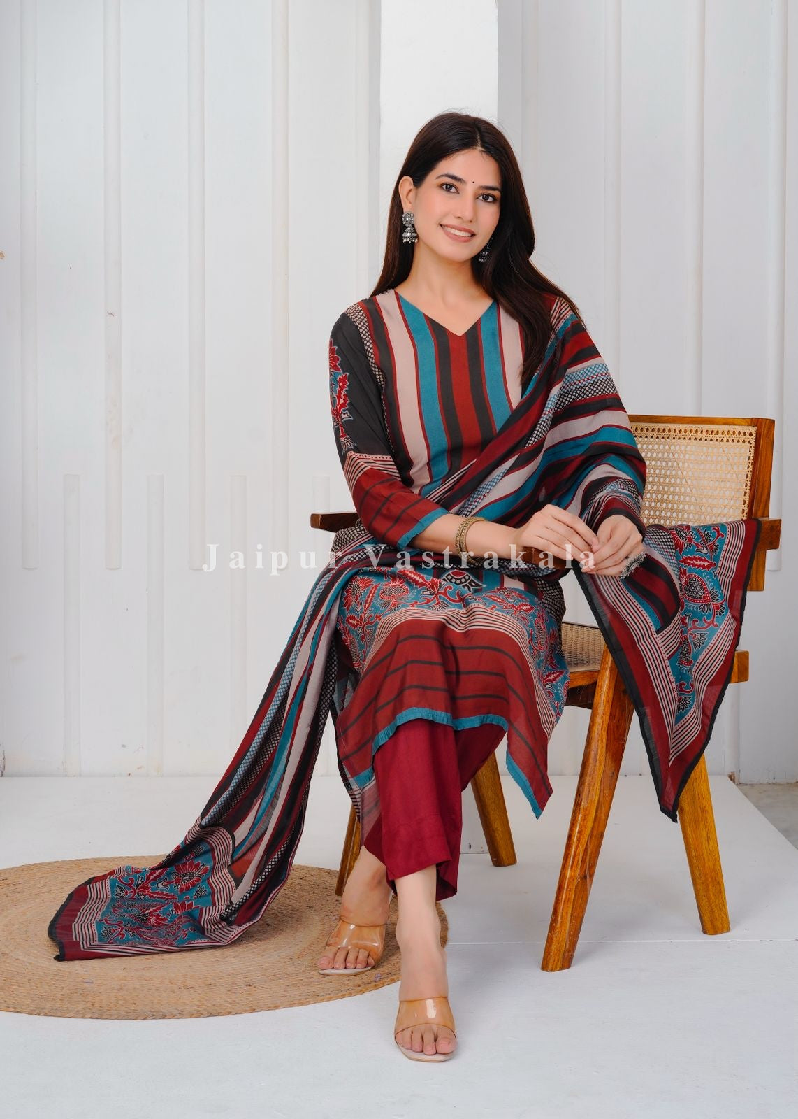 muslin silk suit