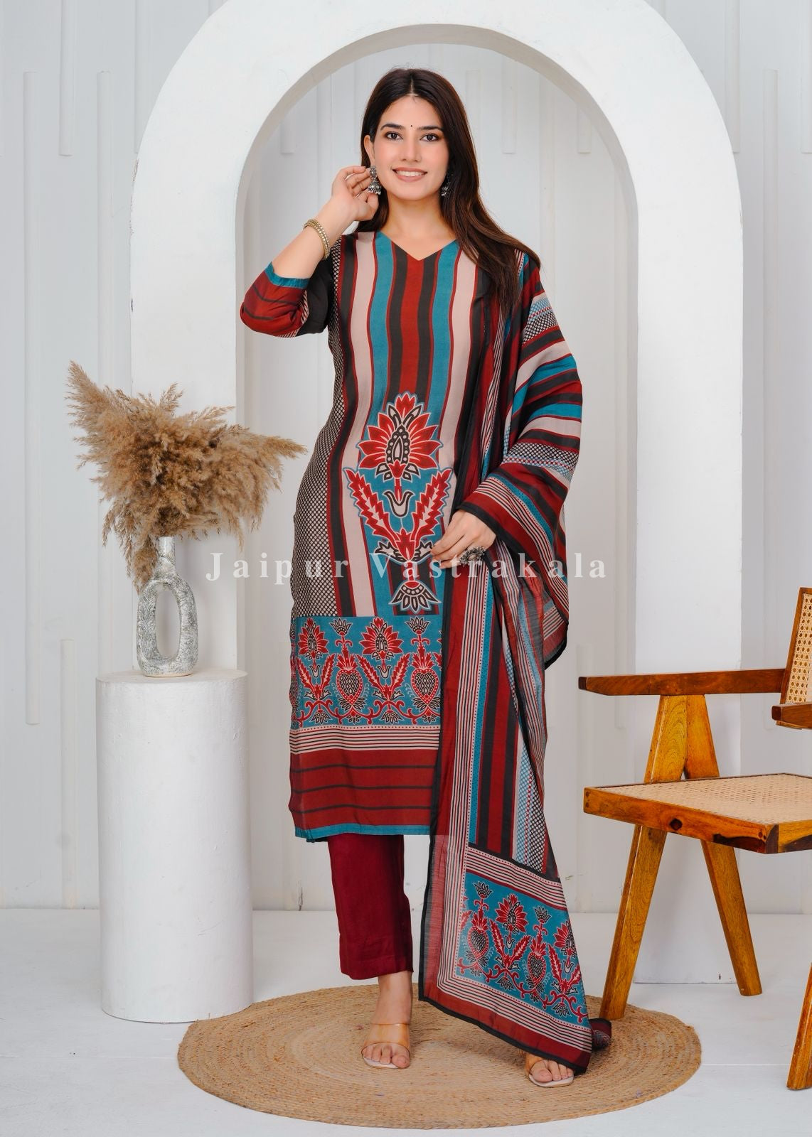 muslin silk suit
